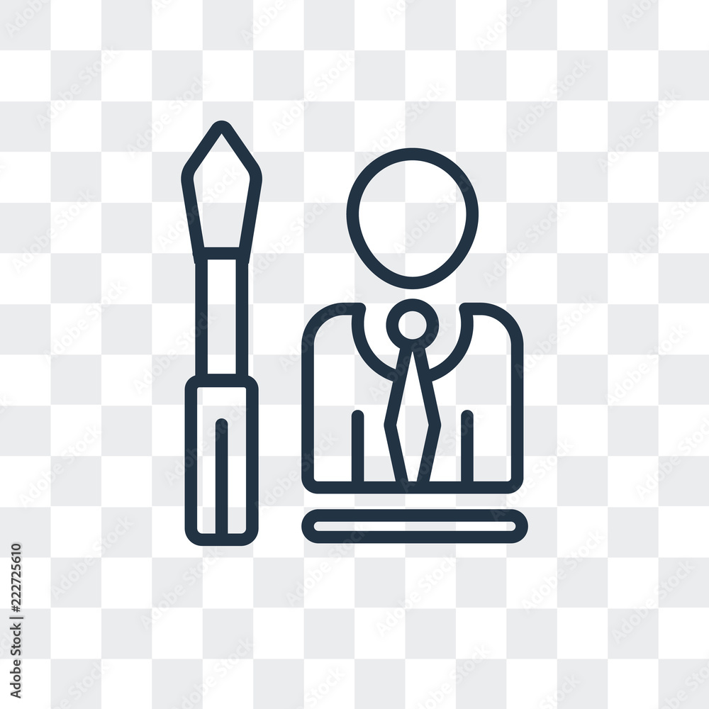 Poster engineering icon isolated on transparent background. modern and editable engineering icon. simple ic