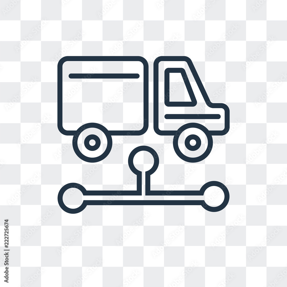 Poster distribution icon isolated on transparent background. modern and editable distribution icon. simple 