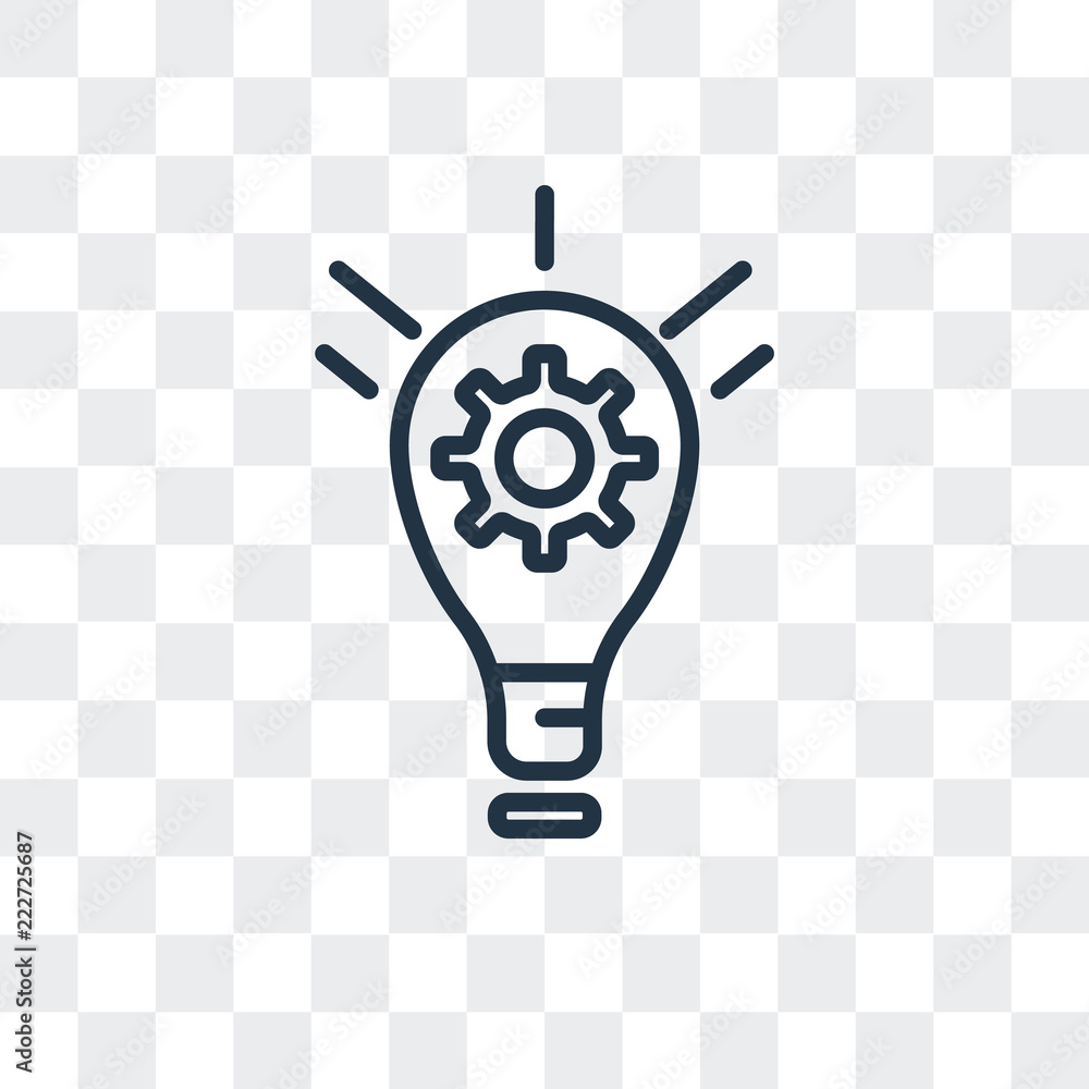 Poster imagination icon isolated on transparent background. modern and editable imagination icon. simple ic