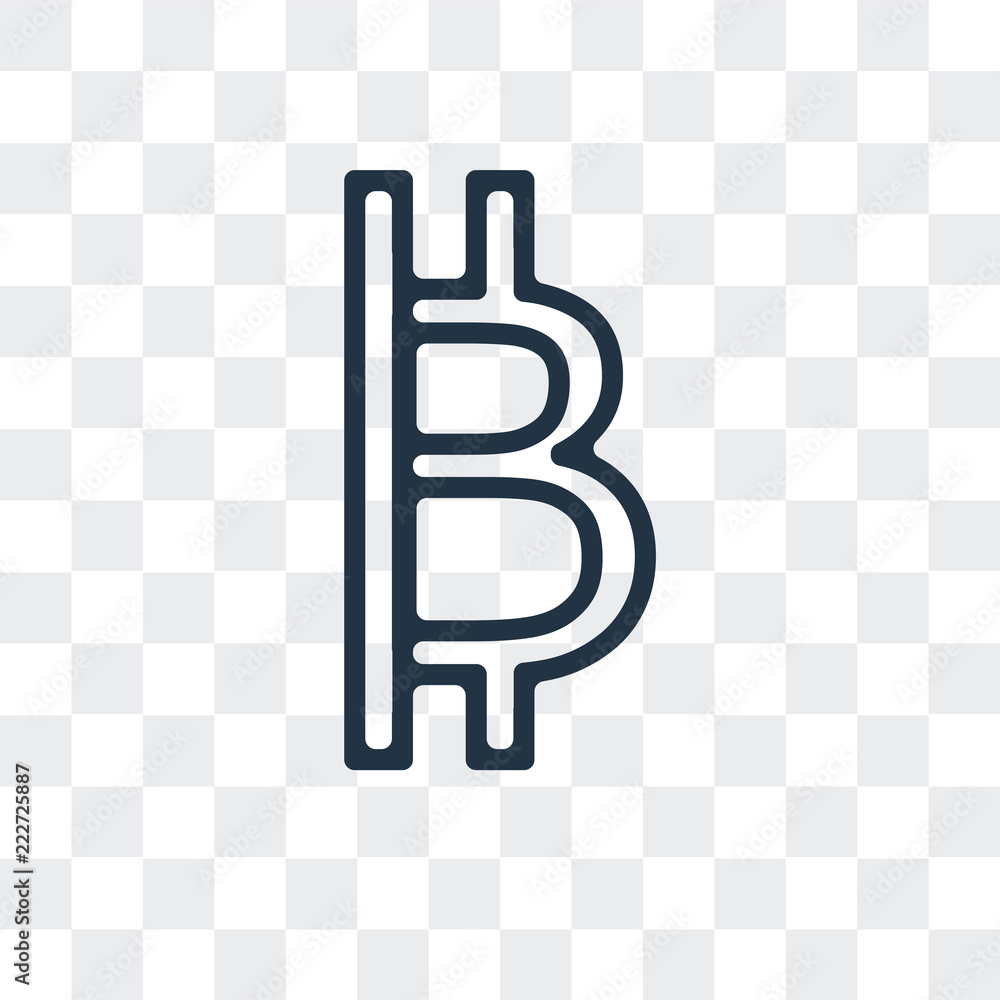 Poster bitcoin icon isolated on transparent background. modern and editable bitcoin icon. simple icons vect