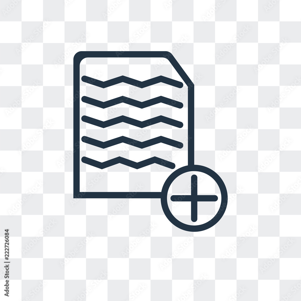Poster invoice icon isolated on transparent background. modern and editable invoice icon. simple icons vect