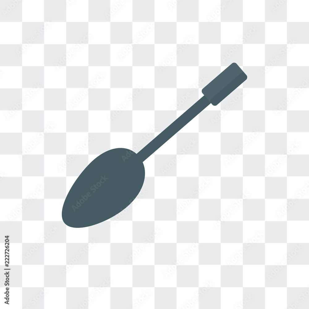 Poster spoons icon isolated on transparent background. modern and editable spoons icon. simple icons vector