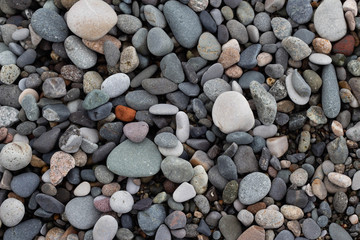 Stones on the beach.
