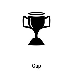 Cup icon vector isolated on white background, logo concept of Cup sign on transparent background, black filled symbol