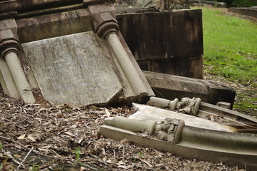 Broken Gravestone