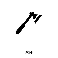 Axe icon vector isolated on white background, logo concept of Axe sign on transparent background, black filled symbol