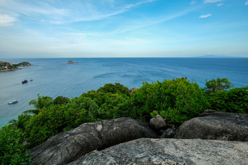 Fototapeta na wymiar John-Suwan Viewpoint in Koh Tao