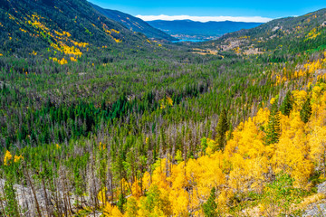 Beautiful Fall Hike in Aspens in Grand Lake, Colorado