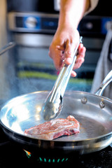 Chef preparing food, chef cooking, Chef decorating dish