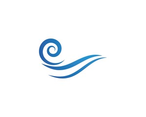 Water Wave symbol and icon Logo Template