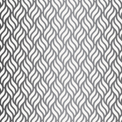 vector pattern with geometric waves. Endless stylish texture. Ripple monochrome background. pattern is on swatches panel