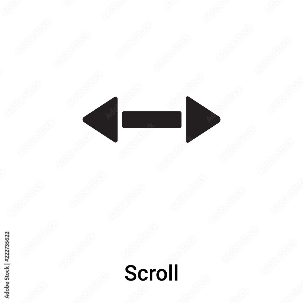 Poster scroll icon vector isolated on white background, logo concept of scroll sign on transparent backgrou