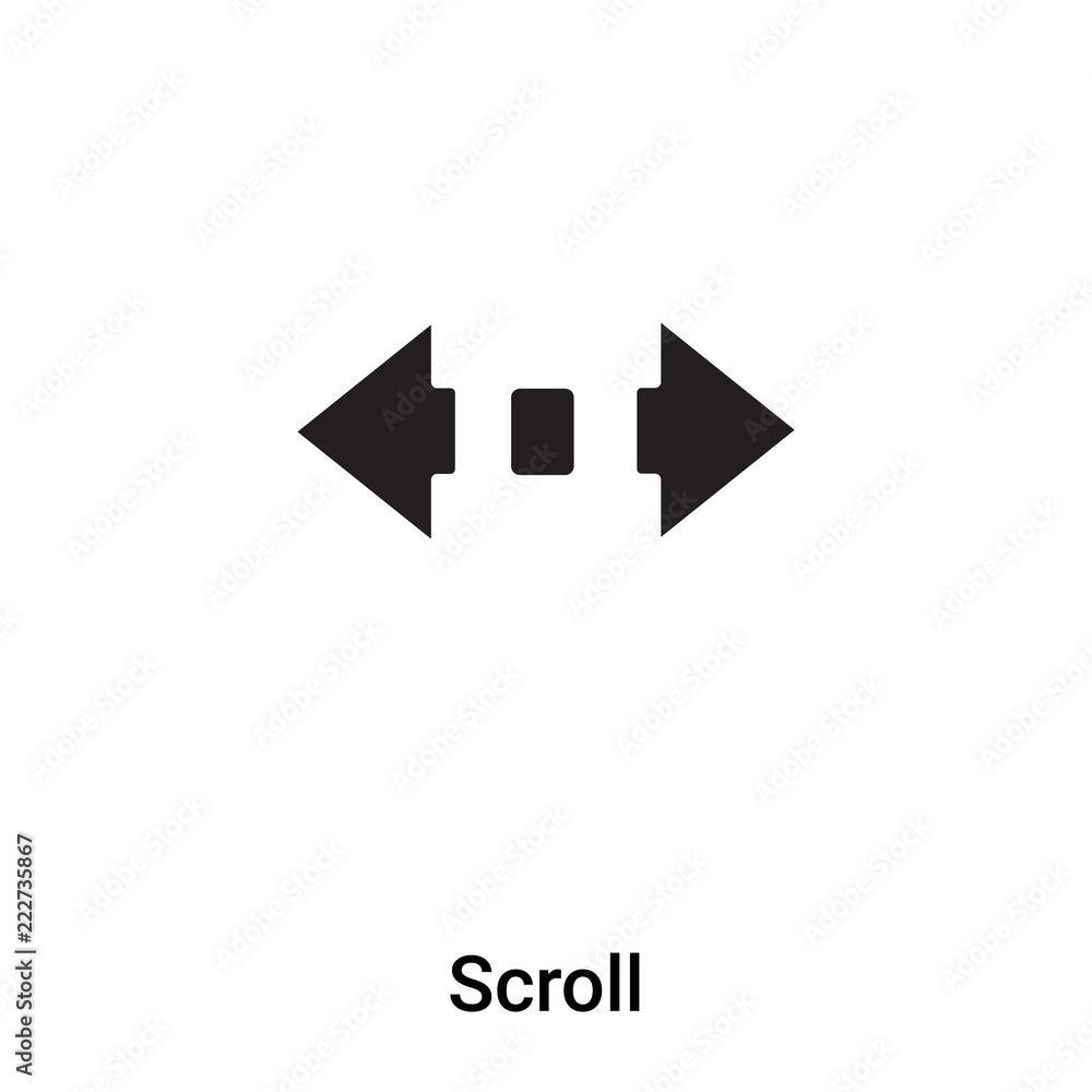 Poster scroll icon vector isolated on white background, logo concept of scroll sign on transparent backgrou