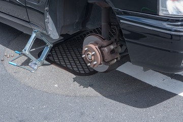 車のタイヤ交換