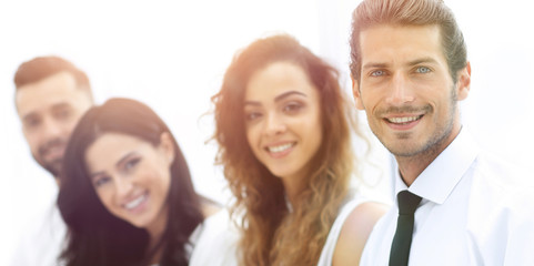 closeup.successful business team.