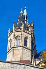 Fototapeta na wymiar Cathedral and Severi-Church in Erfurt in east Germany
