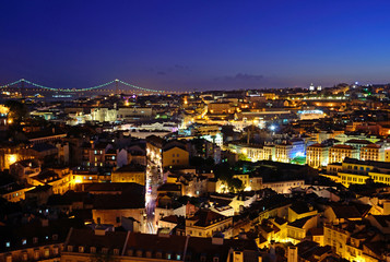 Lisbon old city in Portugal