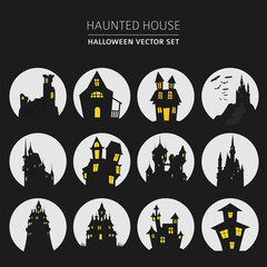 Halloween holiday info graphic elements. Flat design