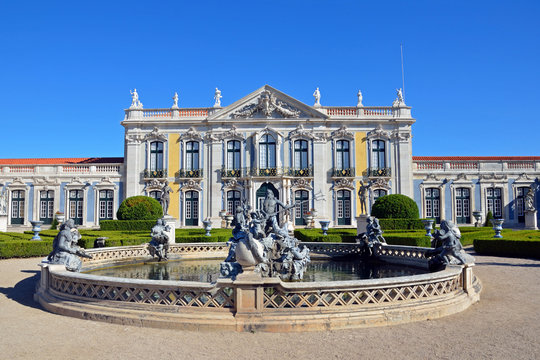 Neptune's Garden at Palace of Queluz in Portugal
