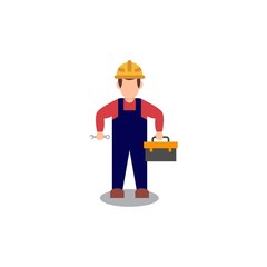 Workwear Carrying Tools Illustration