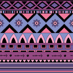 Seamless pattern background  in ethnic style. Embroidery