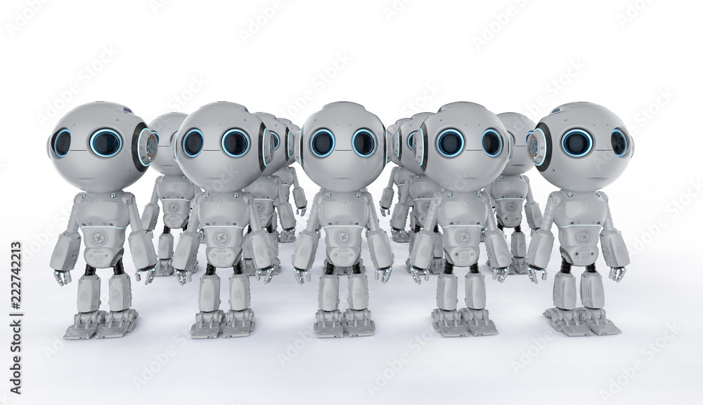 Poster mini robots assembly