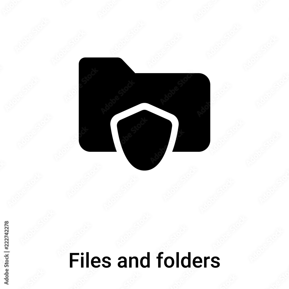 Poster files and folders icon vector isolated on white background, logo concept of files and folders sign o