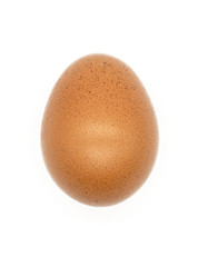 closeup  egg isolated on a white background of file with Clipping Path .