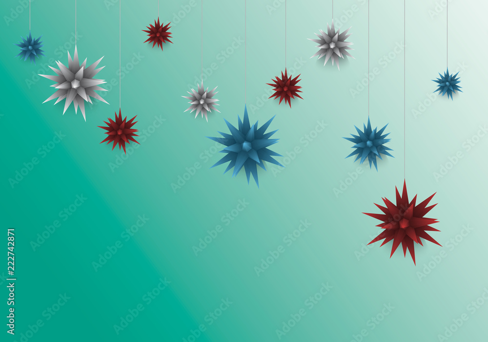 Poster background with polygons