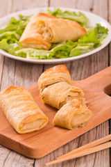 Spring rolls.