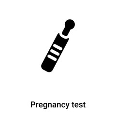 Pregnancy test icon vector isolated on white background, logo concept of Pregnancy test sign on transparent background, black filled symbol