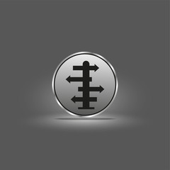 Direction indicators. Vector icon.