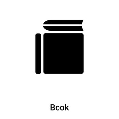 Book icon vector isolated on white background, logo concept of Book sign on transparent background, black filled symbol