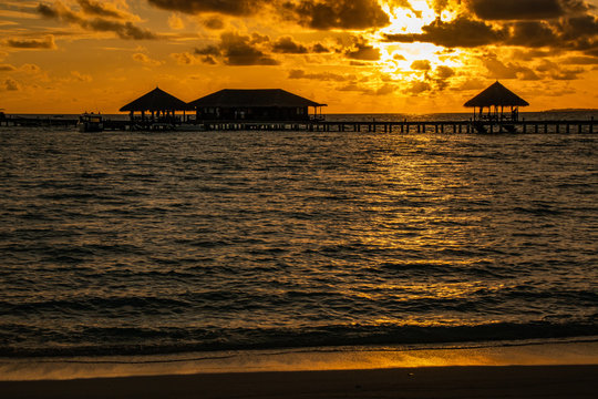 Sunset in Maldives