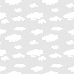 Sky with clouds seamless pattern.Can be used for wallpaper,fabric, web page background, surface textures.