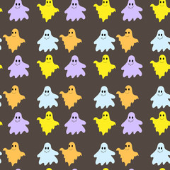 Fototapeta premium Halloween seamless pattern.