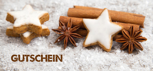 Gutschein-Weihnachtlicher Hintergrund