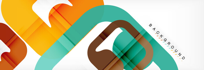 Square geometric background, multicolored template for business or technology presentation or web brochure cover layout, wallpaper.