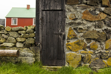 Old house in the countryside of the Faroe Islands 