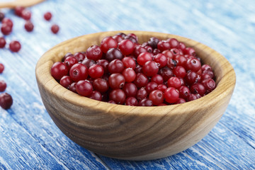 raw cranberry place for text
