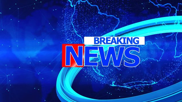 Animation of a breaking news. interlude