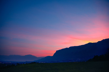 In den Bergen: Himmel über Grenoble, Alpenregion