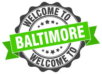Fototapeta premium Baltimore round ribbon seal