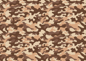 Seamless camouflage pattern. Khaki texture, vector illustration military repeats army hunting
