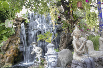 Fototapeta na wymiar Fountain in the temple