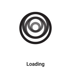 Naklejka premium Loading icon vector isolated on white background, logo concept of Loading sign on transparent background, black filled symbol