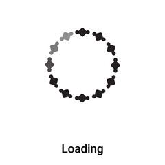 Loading icon vector isolated on white background, logo concept of Loading sign on transparent background, black filled symbol