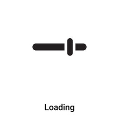 Loading icon vector isolated on white background, logo concept of Loading sign on transparent background, black filled symbol