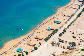 Tsambika Beach on Rhodes island, Greece