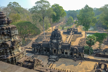 Ancient stone castle in Angkor wat Angkor Thom